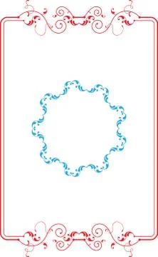 Frame border design Stock Illustration