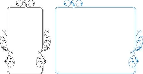 Frame border design Stock Illustration