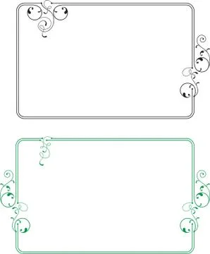 Frame border design Stock Illustration