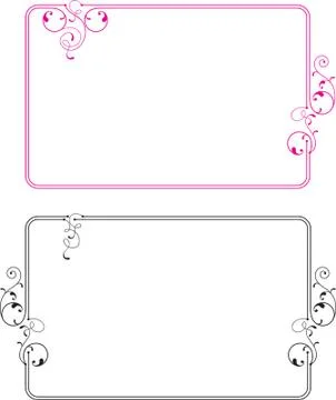 Frame border design Stock Illustration