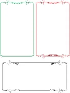 Frame border design Stock Illustration