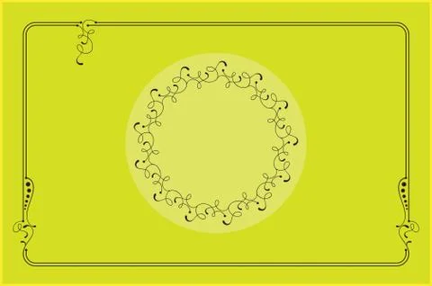 Frame border design Stock Illustration