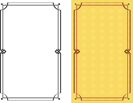 Frame border design Stock Illustration