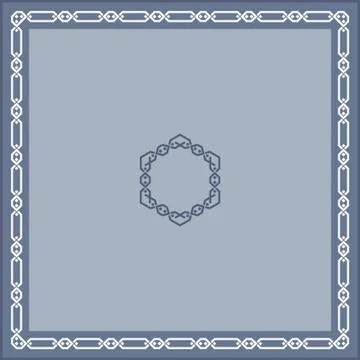 Frame border design Stock Illustration