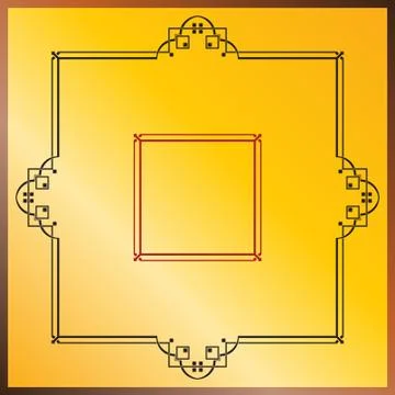 Frame border design Stock Illustration