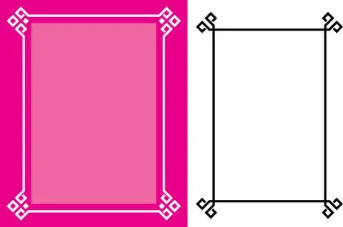 Frame border design Stock Illustration