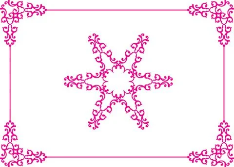 Frame border design Stock Illustration