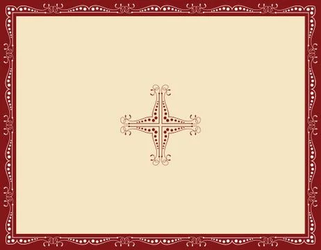 Frame border design Stock Illustration
