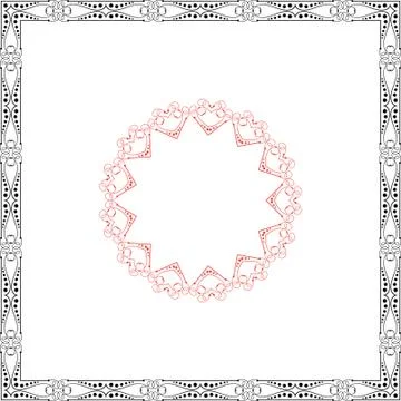 Frame border design Stock Illustration