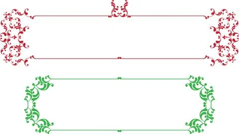 Frame border design Stock Illustration