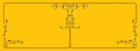 Frame border design Stock Illustration
