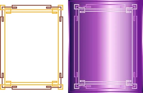 Frame border design Stock Illustration