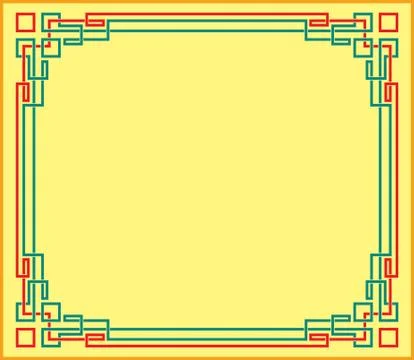 Frame border design Stock Illustration
