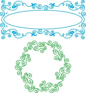 Frame border design Stock Illustration