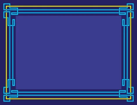 Frame border design Stock Illustration