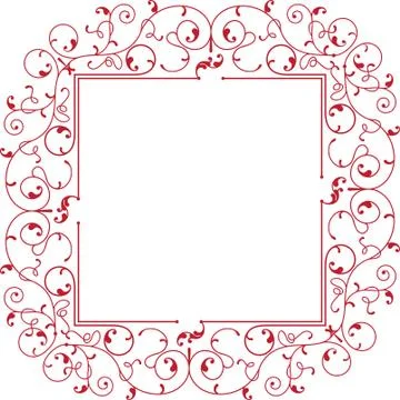 Frame border design Stock Illustration