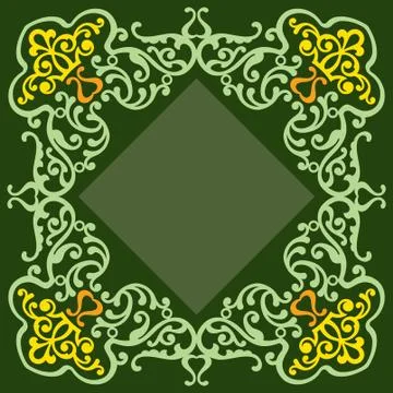 Frame border design Illustrazione stock