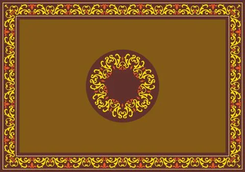 Frame border design Illustrazione stock