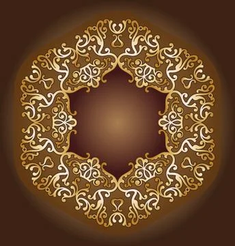 Frame border design Stock Illustration