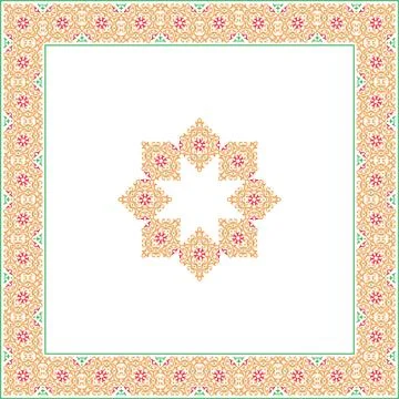 Frame border design Stock Illustration