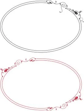 Frame border design Stock Illustration