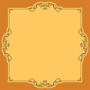 Frame border design Stock Illustration