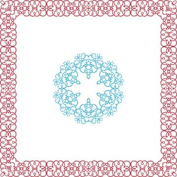 Frame border design Stock Illustration