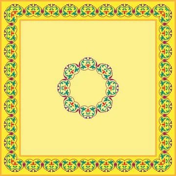 Frame border design Illustrazione stock