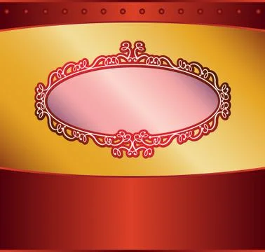 Frame border design Stock Illustration