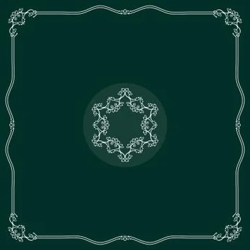 Frame border design Stock Illustration