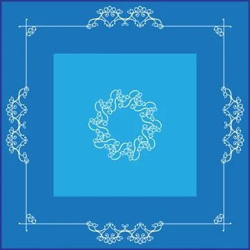 Frame border design Stock Illustration