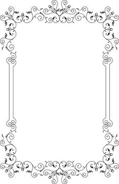 Frame border design Illustrazione stock