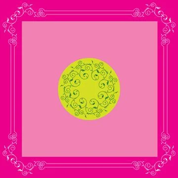 Frame border design Illustrazione stock