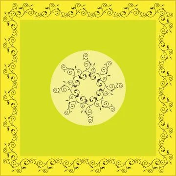 Frame border design Stock Illustration