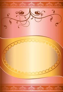 Frame border design Stock Illustration