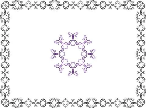 Frame border design Stock Illustration