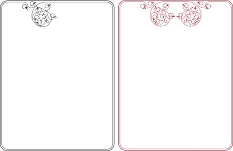 Frame border design Stock Illustration