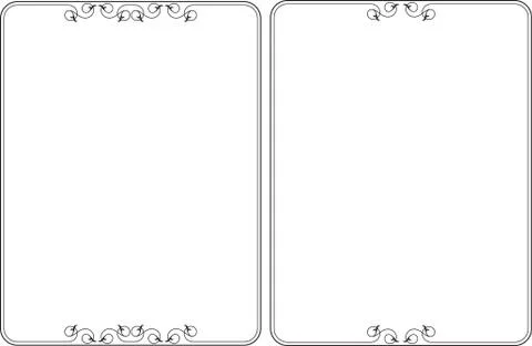 Frame border design Stock Illustration