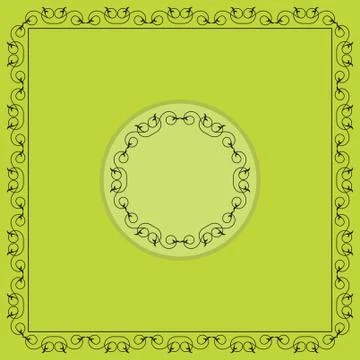 Frame border design Stock Illustration
