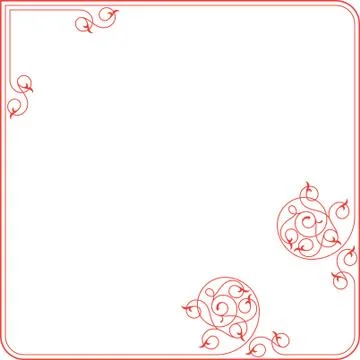 Frame border design Illustrazione stock