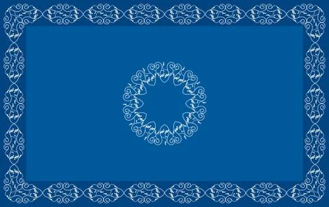 Frame border design Illustrazione stock