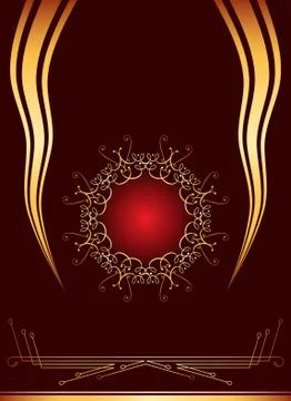 Frame border design Stock Illustration