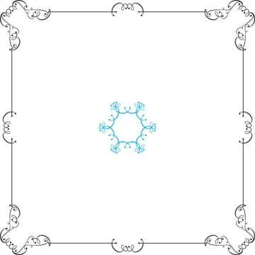 Frame border design Stock Illustration