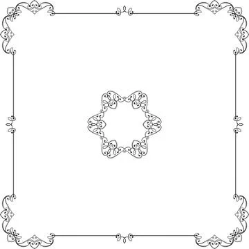 Frame border design Stock Illustration