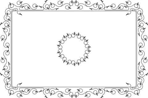 Frame border design Illustrazione stock