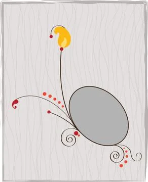 Frame border design Stock Illustration