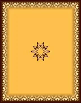 Frame border design Stock Illustration