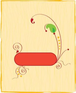 Frame border design Stock Illustration