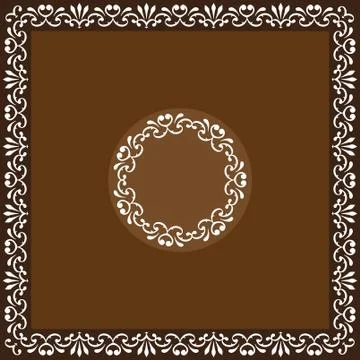 Frame border design Stock Illustration