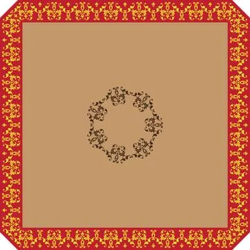 Frame border design Stock Illustration